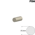 Wit Siliconensnoer | Ø 2mm | FDA keurmerk | Rol 50 meter of afsnijding